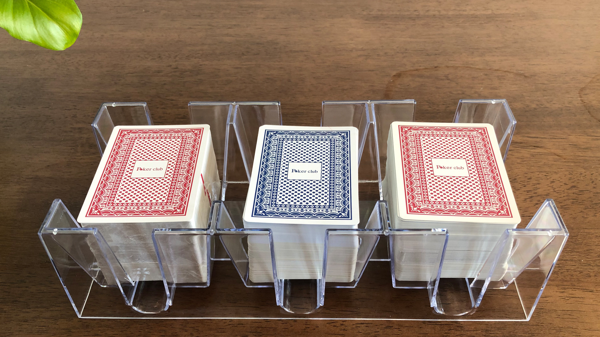 Amazon.com: Yuanhe 9 Deck Clear Canasta Playing Card Tray : Health